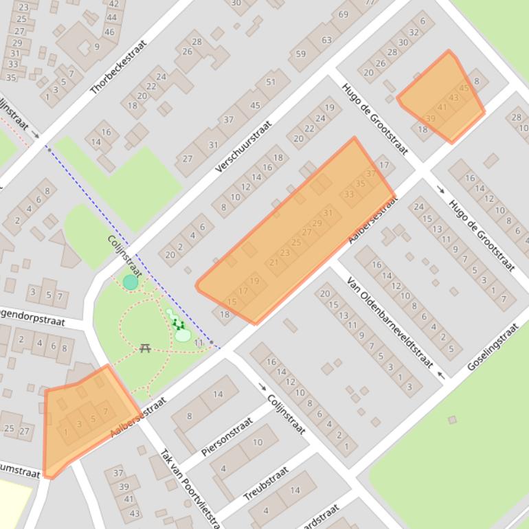 Kaart van postcodegebied 6415GA.