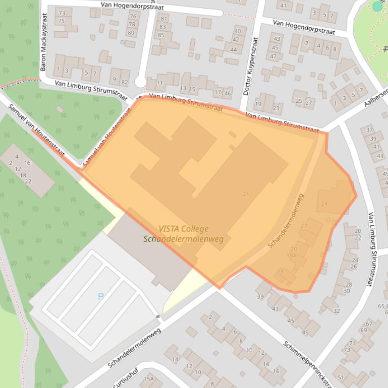 Kaart van postcodegebied 6415GG.