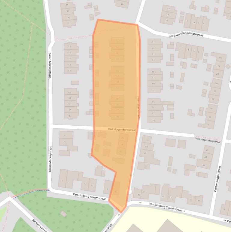 Kaart van postcodegebied 6415GW.