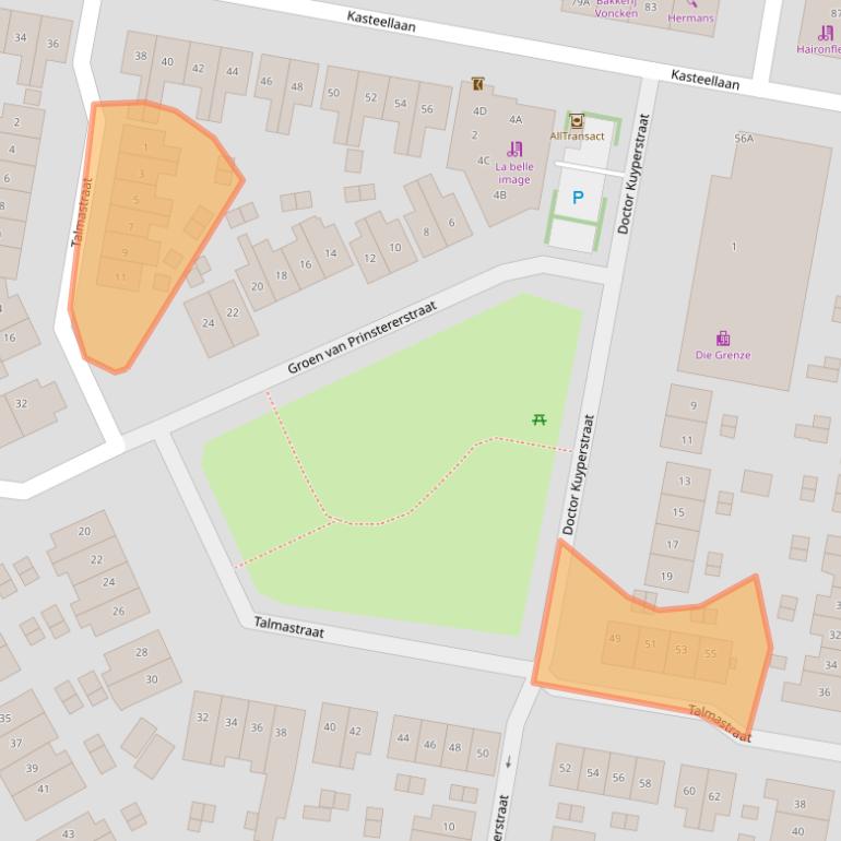 Kaart van postcodegebied 6415HD.