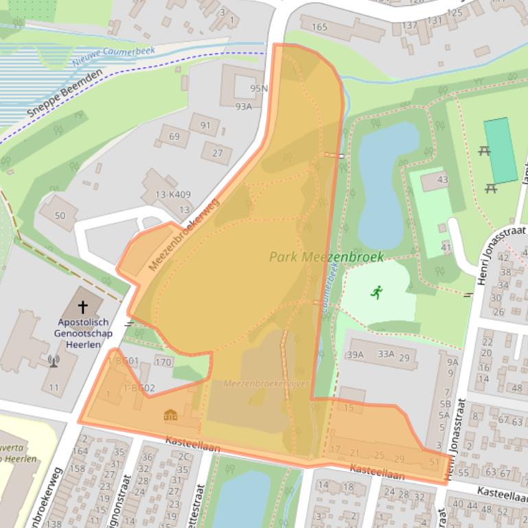 Kaart van postcodegebied 6415HM.