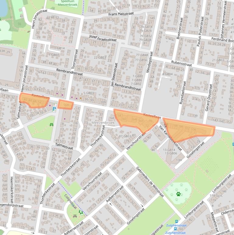 Kaart van postcodegebied 6415HT.