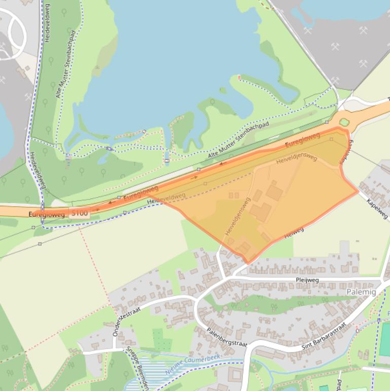 Kaart van postcodegebied 6415PW.