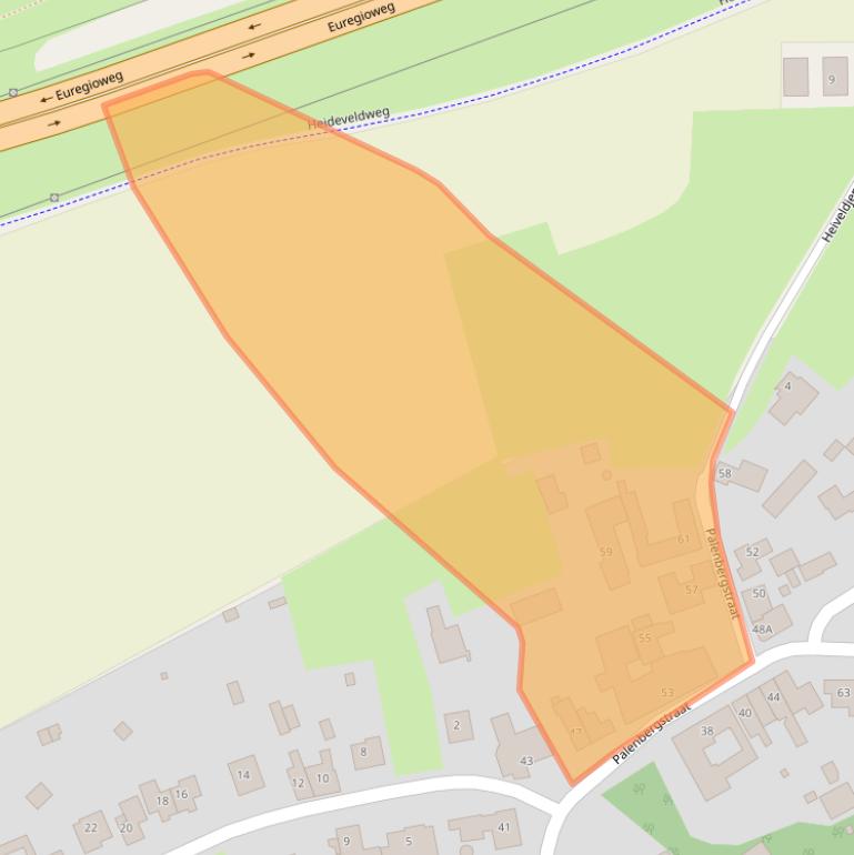 Kaart van postcodegebied 6415RB.