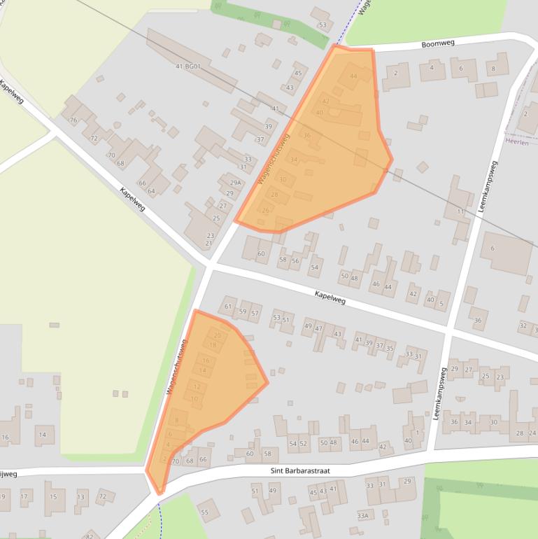 Kaart van postcodegebied 6415RN.