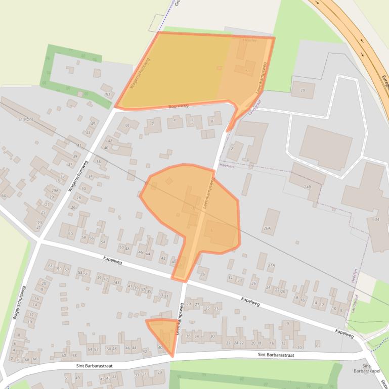 Kaart van postcodegebied 6415RP.