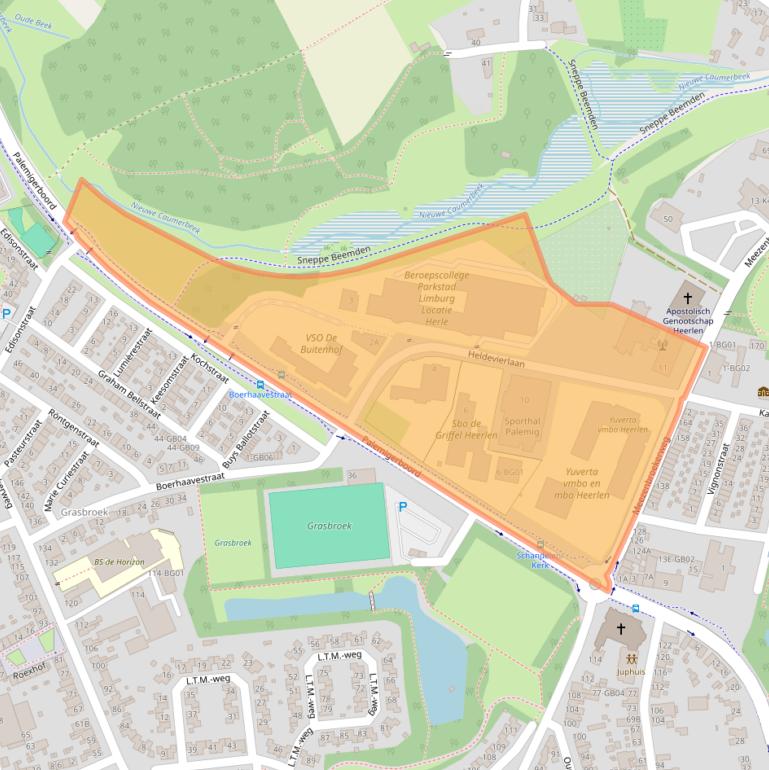Kaart van postcodegebied 6415SB.