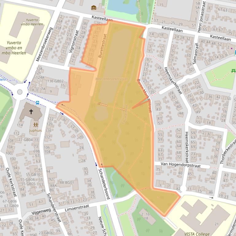 Kaart van postcodegebied 6415SM.