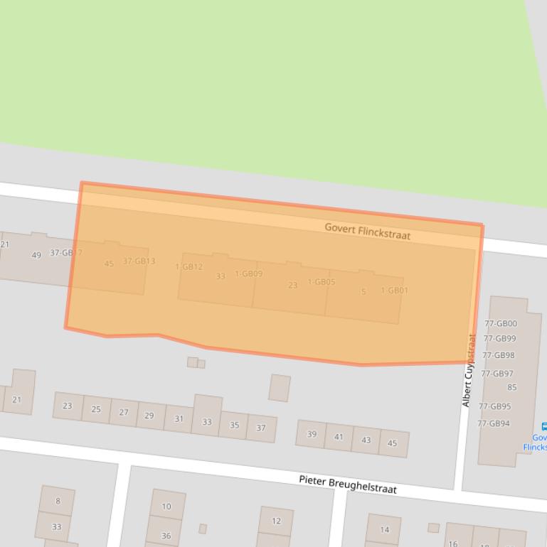 Kaart van postcodegebied 6415SP.