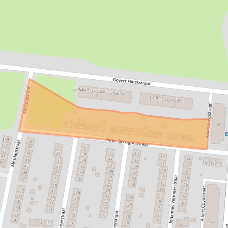 Kaart van postcodegebied 6415TN.