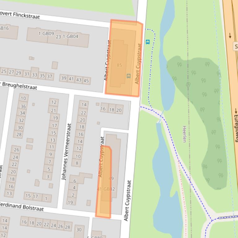 Kaart van postcodegebied 6415VG.