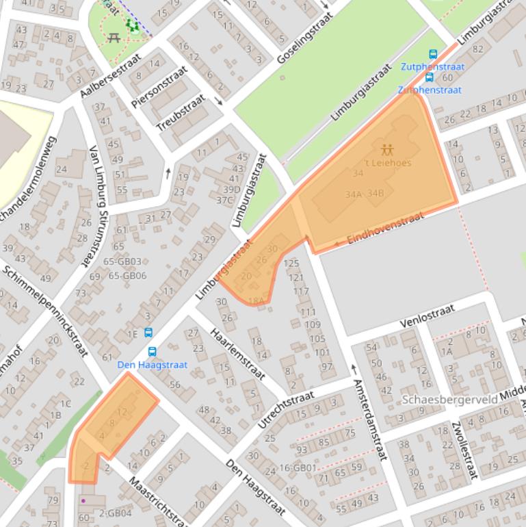 Kaart van postcodegebied 6415VT.