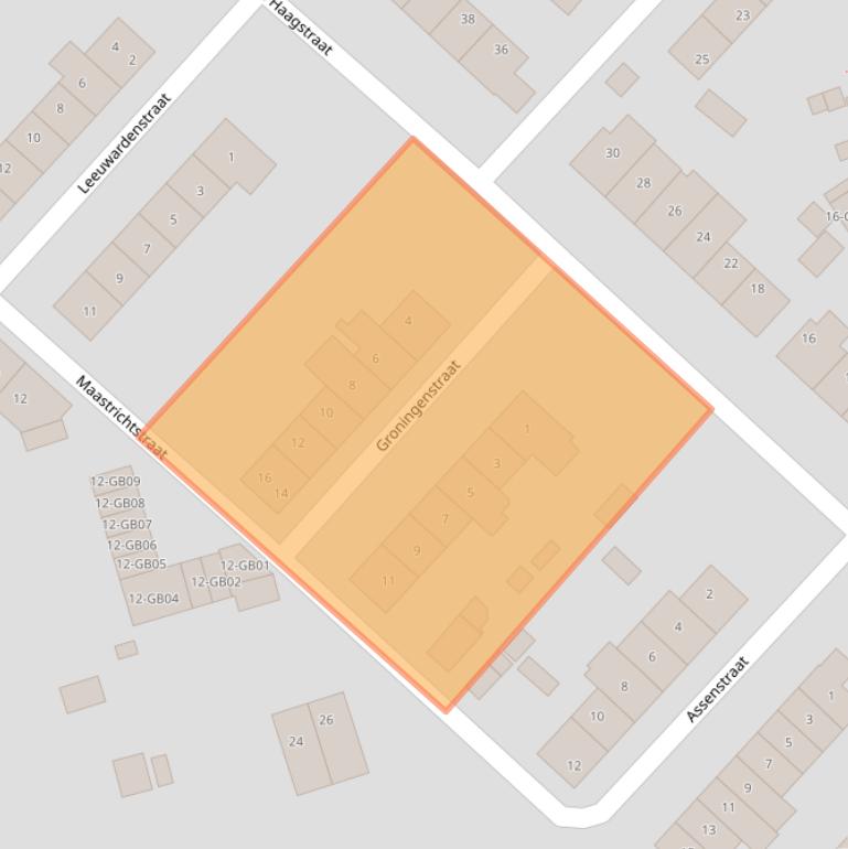Kaart van postcodegebied 6415XM.