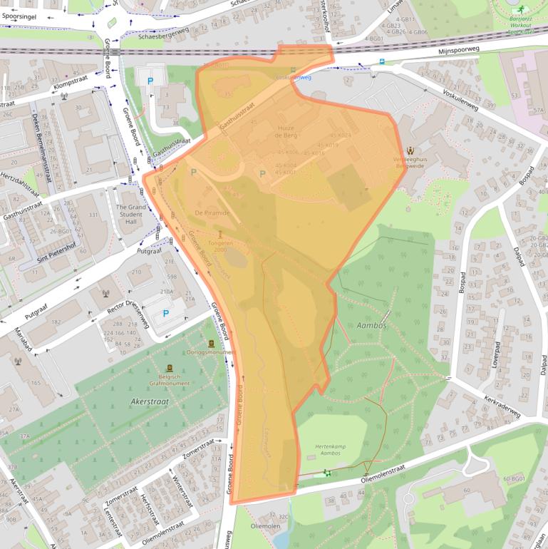 Kaart van postcodegebied 6416AM.