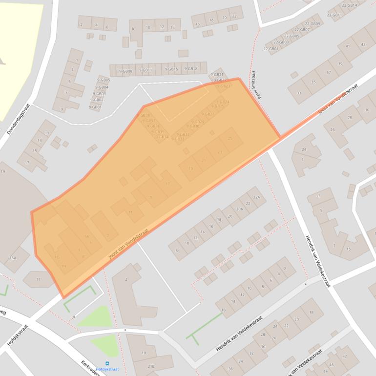 Kaart van postcodegebied 6416AN.