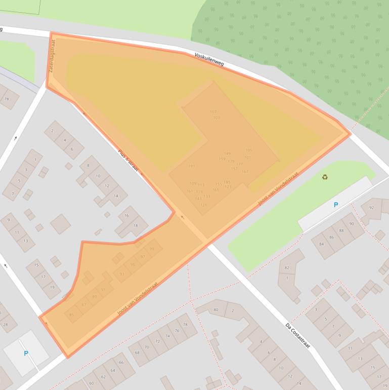 Kaart van postcodegebied 6416AR.