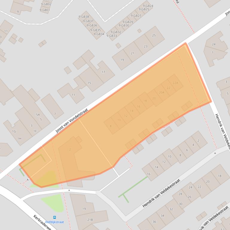 Kaart van postcodegebied 6416AS.