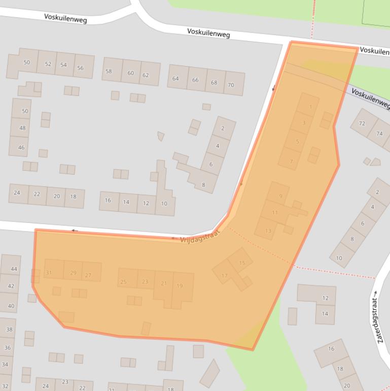 Kaart van postcodegebied 6416BA.