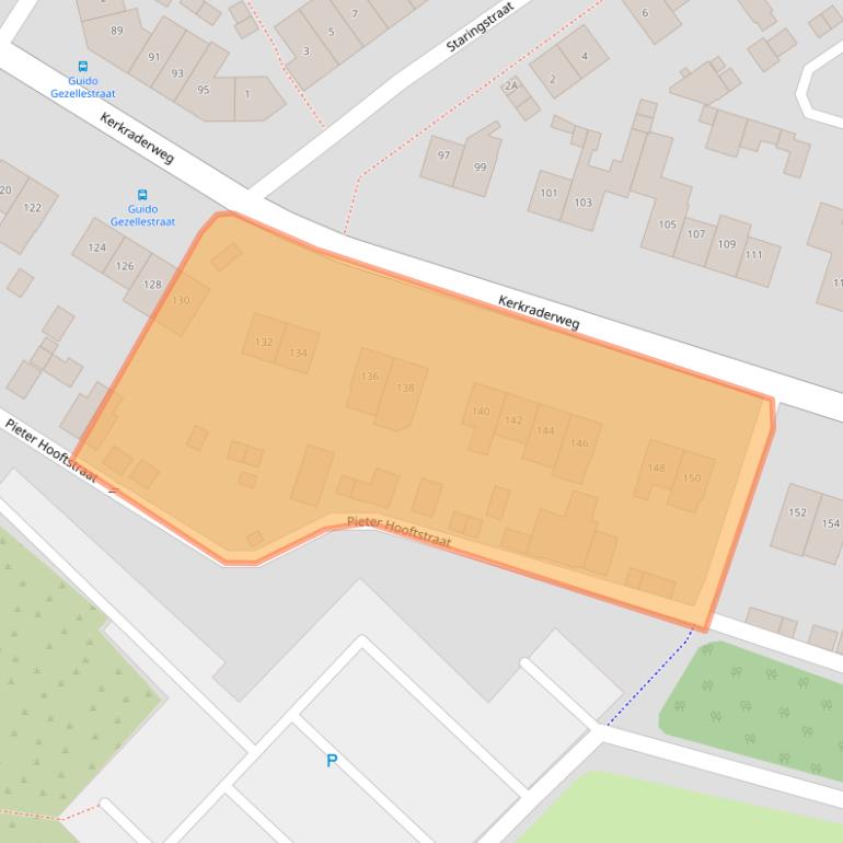 Kaart van postcodegebied 6416CM.