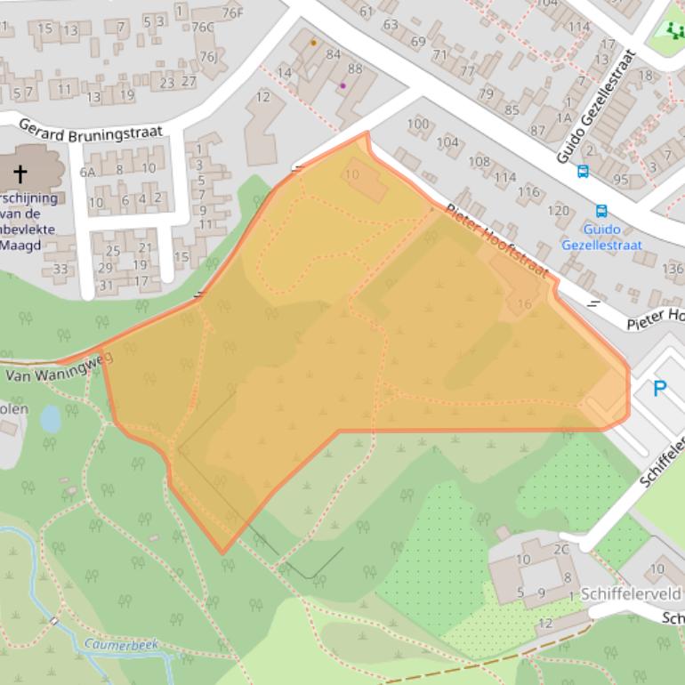 Kaart van postcodegebied 6416CP.