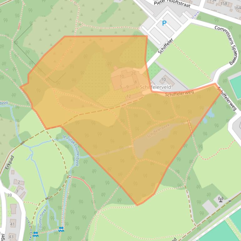 Kaart van postcodegebied 6416CR.