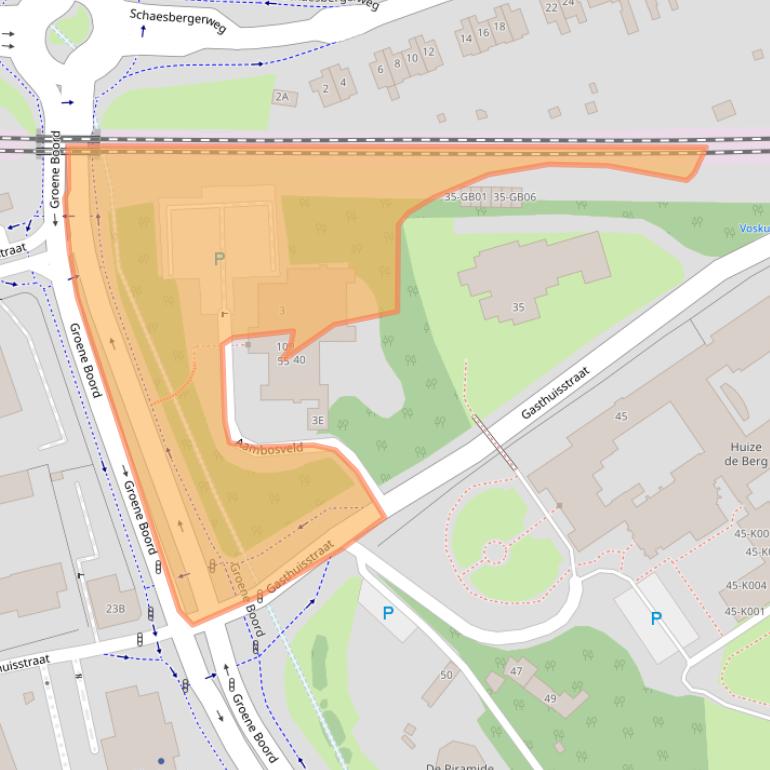 Kaart van postcodegebied 6416CT.