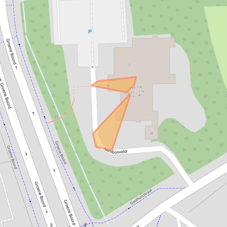 Kaart van postcodegebied 6416CW.