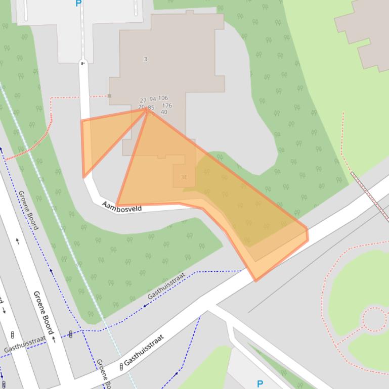 Kaart van postcodegebied 6416CX.