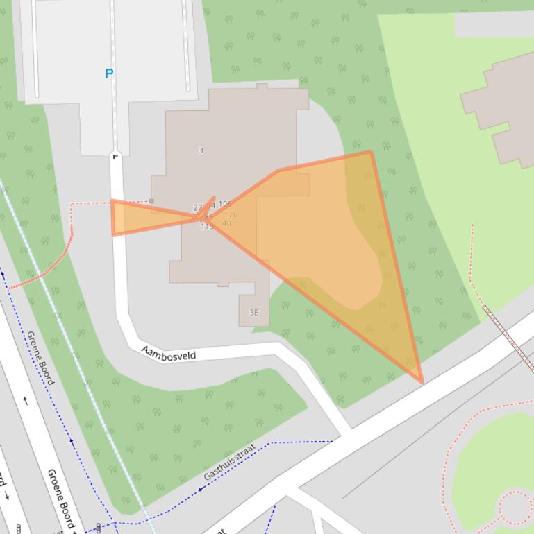 Kaart van postcodegebied 6416CZ.