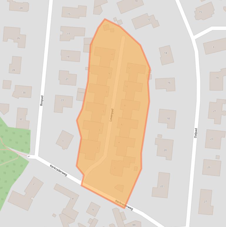 Kaart van postcodegebied 6416DA.