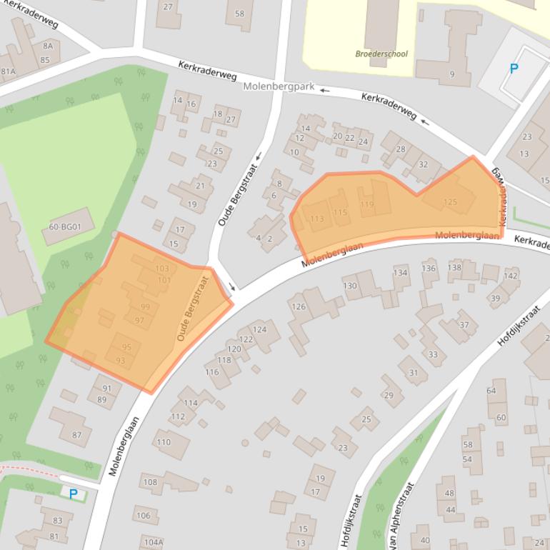 Kaart van postcodegebied 6416EM.