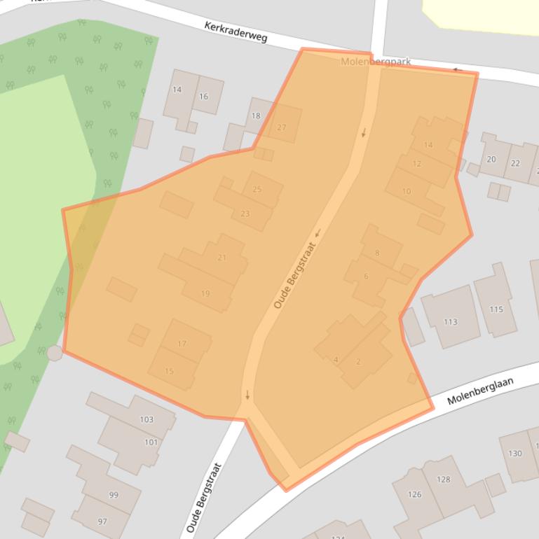 Kaart van postcodegebied 6416ES.