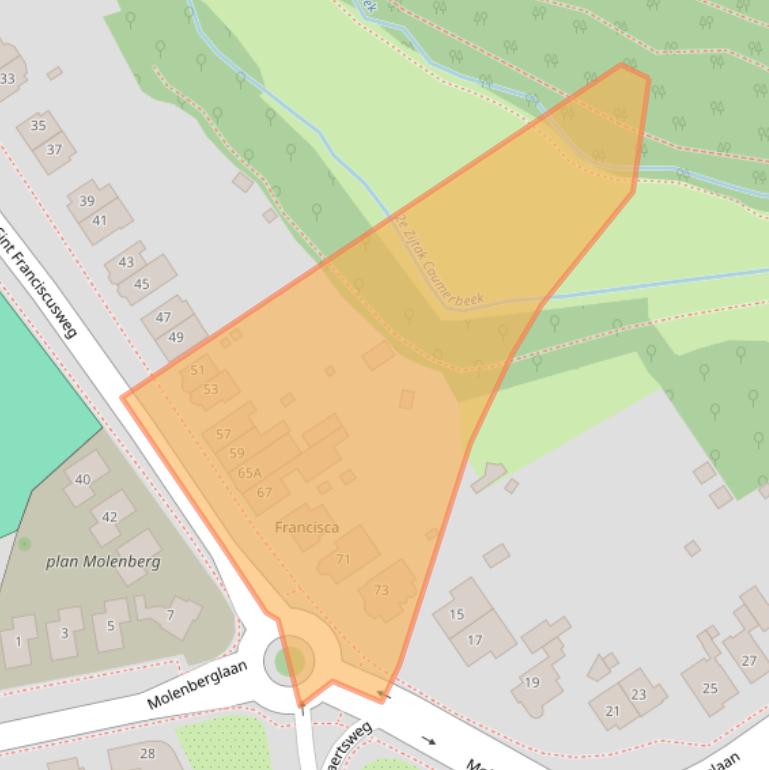 Kaart van postcodegebied 6416EV.