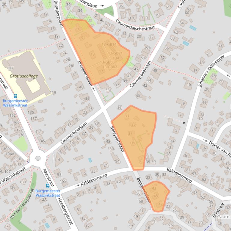 Kaart van postcodegebied 6416EX.