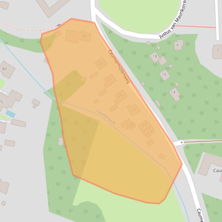 Kaart van postcodegebied 6416GJ.