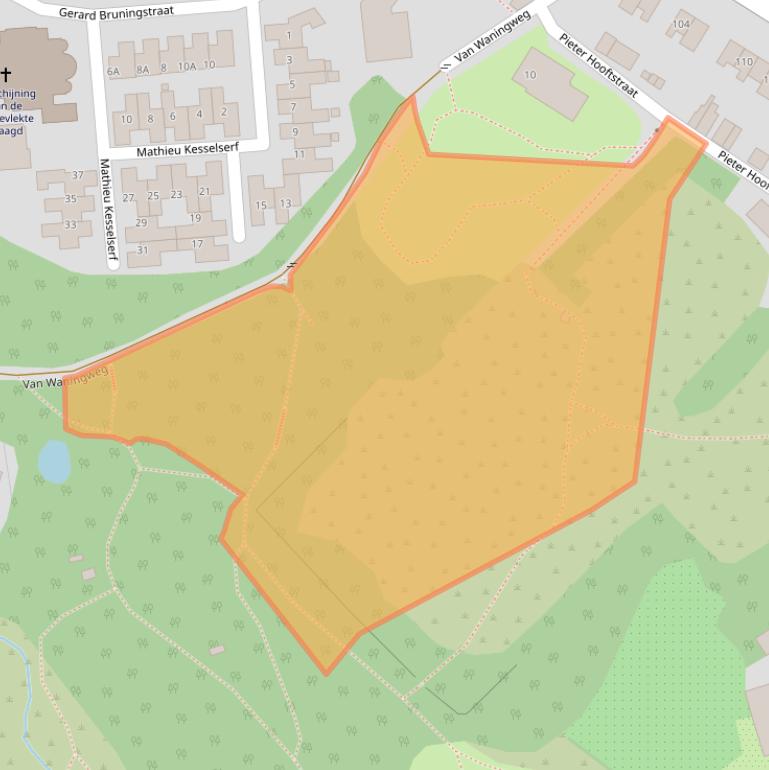 Kaart van postcodegebied 6416GL.