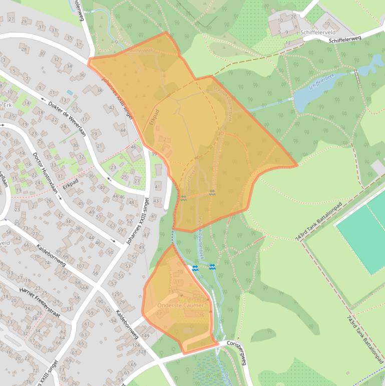 Kaart van postcodegebied 6416GM.