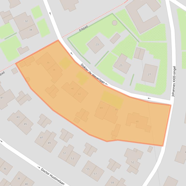 Kaart van postcodegebied 6416GR.