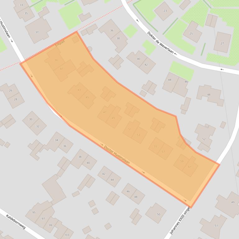 Kaart van postcodegebied 6416GT.