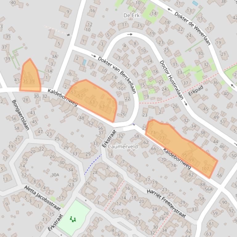 Kaart van postcodegebied 6416HA.