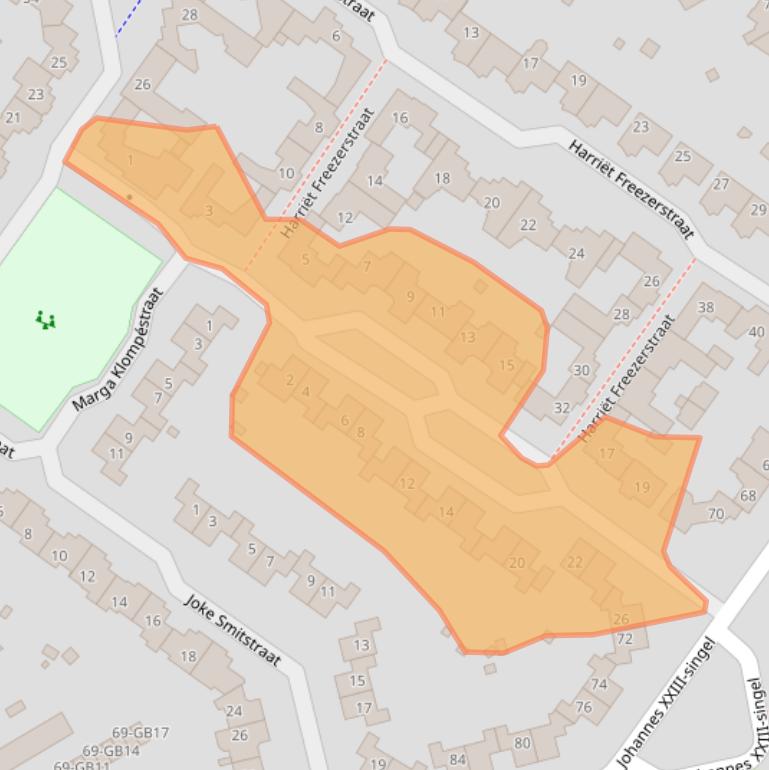 Kaart van postcodegebied 6416HP.