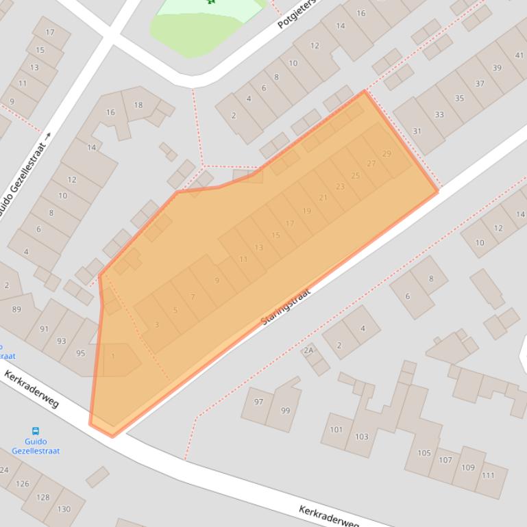 Kaart van postcodegebied 6416SH.