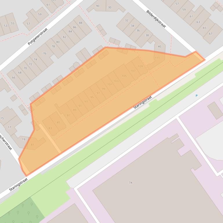 Kaart van postcodegebied 6416SK.