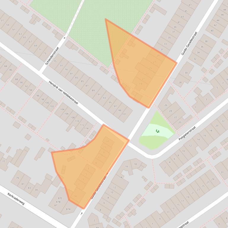 Kaart van postcodegebied 6416SV.