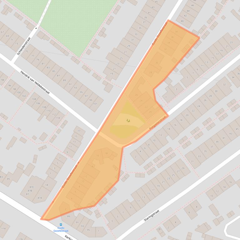 Kaart van postcodegebied 6416SX.