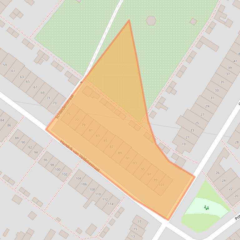 Kaart van postcodegebied 6416TM.