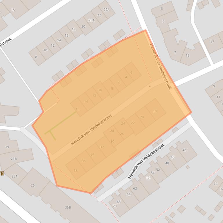 Kaart van postcodegebied 6416TN.