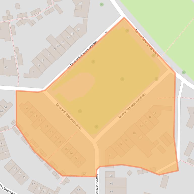 Kaart van postcodegebied 6416VK.