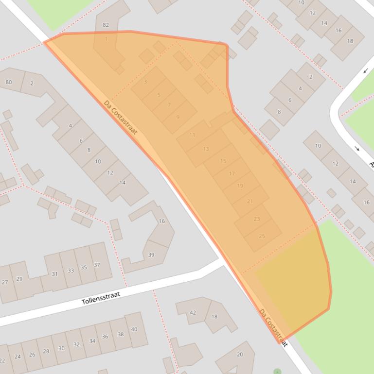 Kaart van postcodegebied 6416VP.
