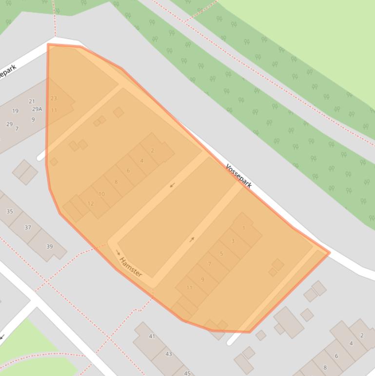 Kaart van postcodegebied 6416WB.